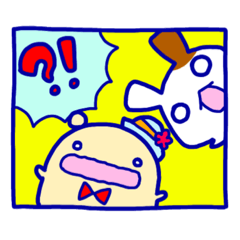 [LINEスタンプ] ヘンテコな2匹