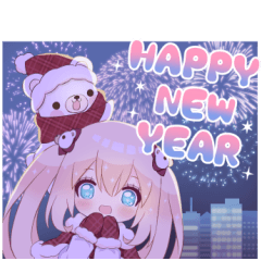 [LINEスタンプ] しろくまとツンデレ女子3