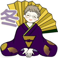 [LINEスタンプ] ベビーフェイスのシニアちゃん15♡優しい冬