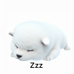 [LINEスタンプ] サモエド韓国語 fGw
