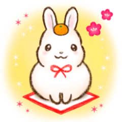 [LINEスタンプ] ほんわかうさぎの冬・年末年始スタンプ