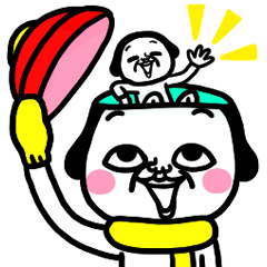 [LINEスタンプ] シュルレアリスム。冬のごあいさつ