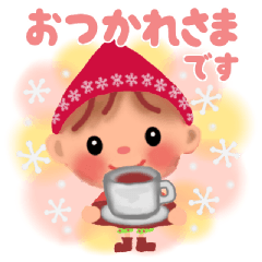 [LINEスタンプ] ittle chiple ＆ うさ太郎☆冬【改訂版】