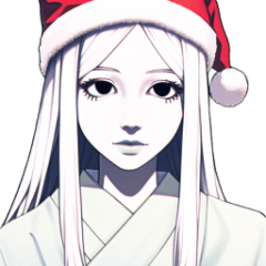 [LINEスタンプ] クリスマスを終わらせる雪女スタンプ