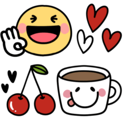[LINEスタンプ] 毎日使えるスマイル♪ニコちゃん