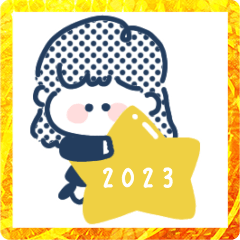 [LINEスタンプ] ゆるふわGIRL◎年末年始2023