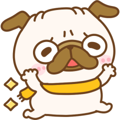 [LINEスタンプ] 冬のパグちゃんず♡