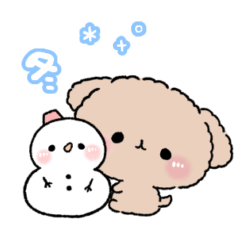 [LINEスタンプ] トイプードルのチョコちん。