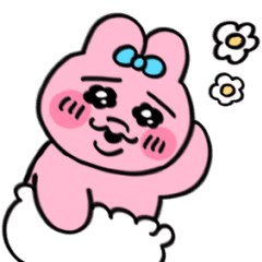 [LINEスタンプ] うごきまちゅ！おぱんちゅうさぎ