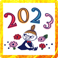 [LINEスタンプ] 動くムーミンあけおめスタンプ