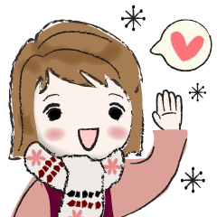[LINEスタンプ] 普通に大人女子（冬・年末年始編）