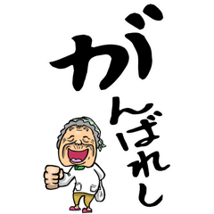[LINEスタンプ] 山梨・甲州弁ばあ【デカ文字】