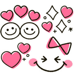 [LINEスタンプ] 大人女子♡可愛いハートmix