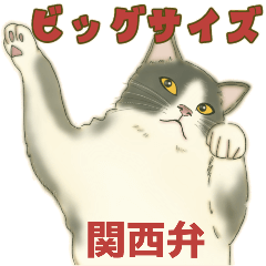 [LINEスタンプ] ❤️関西❤️モフ猫連合❤️Bigサイズやで