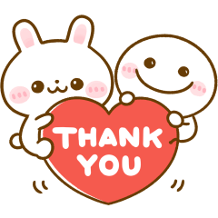 [LINEスタンプ] 飛び出す♡うさぎさんとちびマロ