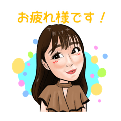 [LINEスタンプ] みさぴょんのほんわかにがおえスタンプ