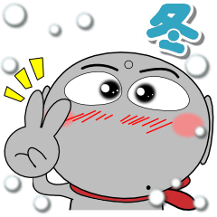 [LINEスタンプ] ほくろ地蔵★冬 ポップでカラフル
