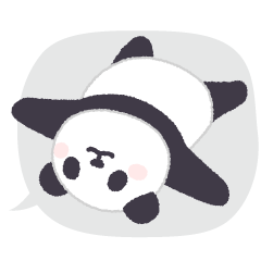 [LINEスタンプ] 【吹き出し】動く！もふもふパンダンミニ