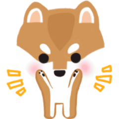 [LINEスタンプ] 動く柴犬いぶき