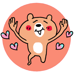 [LINEスタンプ] ラブがいっぱい♡くまさん