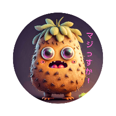 [LINEスタンプ] Potato Monster ①の画像（メイン）