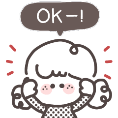 [LINEスタンプ] ゆるふわGIRL◎気持ちを伝えるスタンプ #1