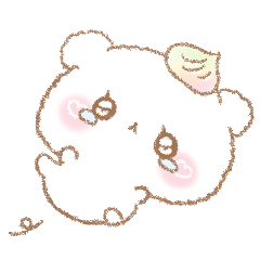 [LINEスタンプ] しろくまホイップちゃん。