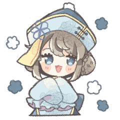 [LINEスタンプ] 青いキョンシーの女の子