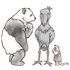 [LINEスタンプ] パンダとコアリクイ☆ハートの詰め合わせの画像（メイン）